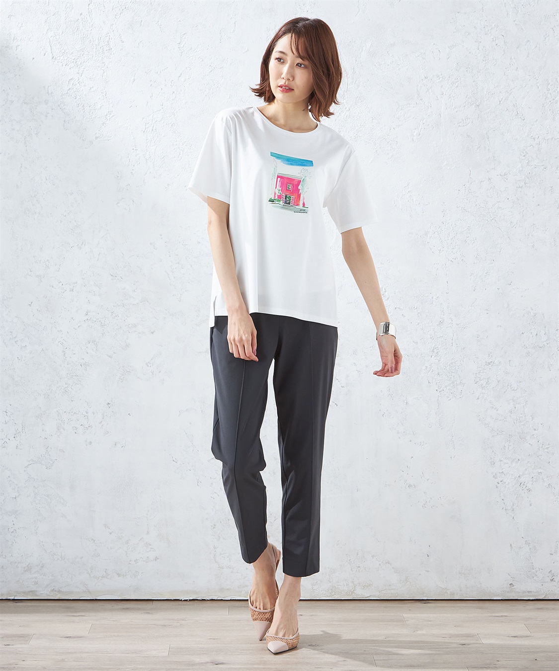 A/C DESIGN BY ALPHA CUBIC 【接触冷感】ハウスプリントTシャツ_sub_8