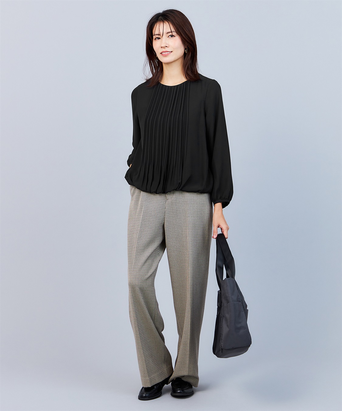 A/C DESIGN BY ALPHA CUBIC フロントプリーツTブラウス_sub_14