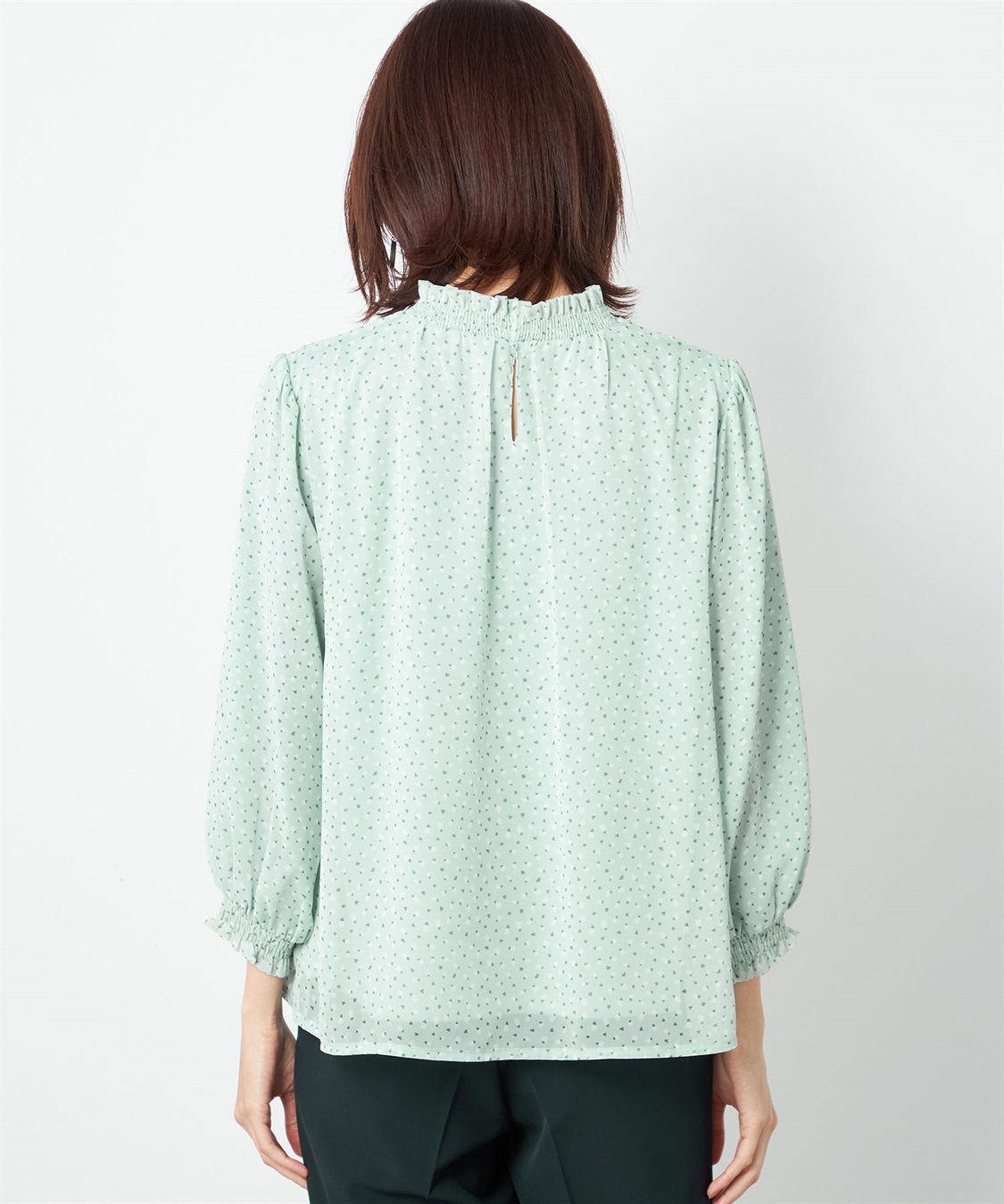 A/C DESIGN BY ALPHA CUBIC プリントシャーリングTブラウス_sub_3