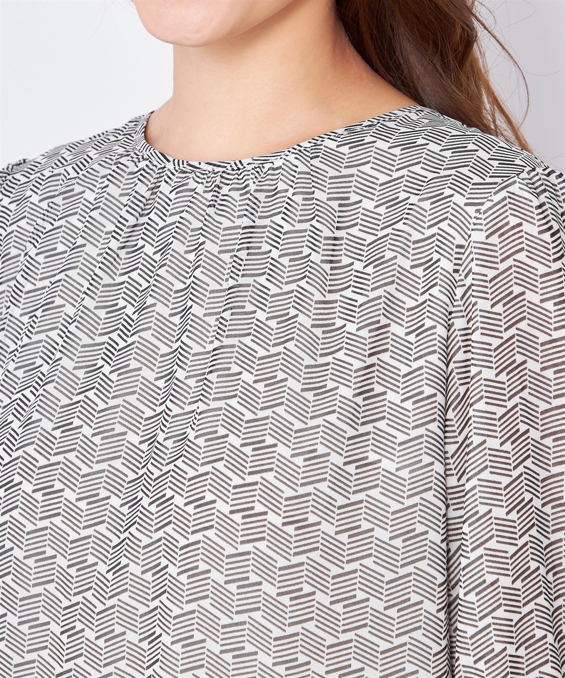 A/C DESIGN BY ALPHA CUBIC クルーネックシフォンTブラウス_sub_4