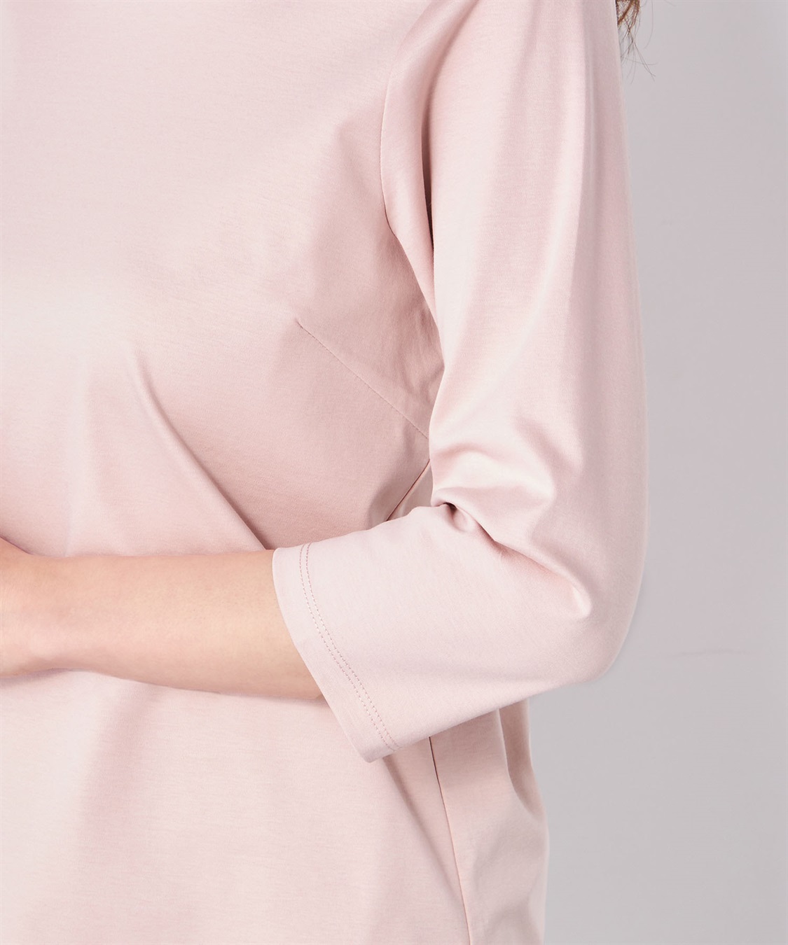 A/C DESIGN BY ALPHA CUBIC 七分袖カラーTシャツ_sub_4