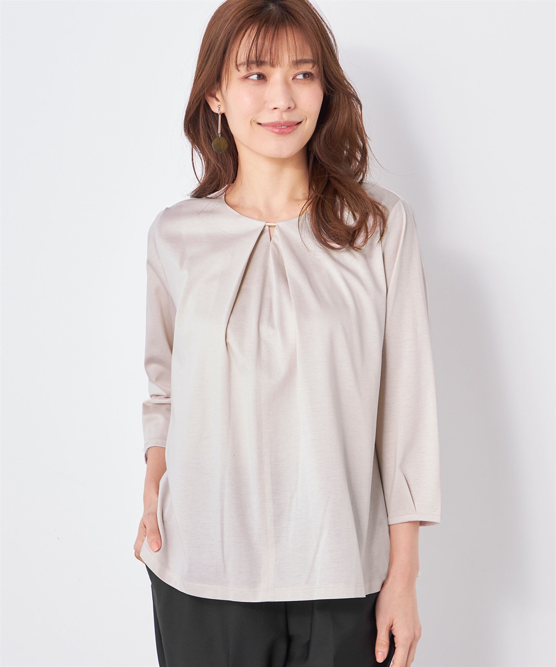 A/C DESIGN BY ALPHA CUBIC メタルバーTブラウス_sub_1