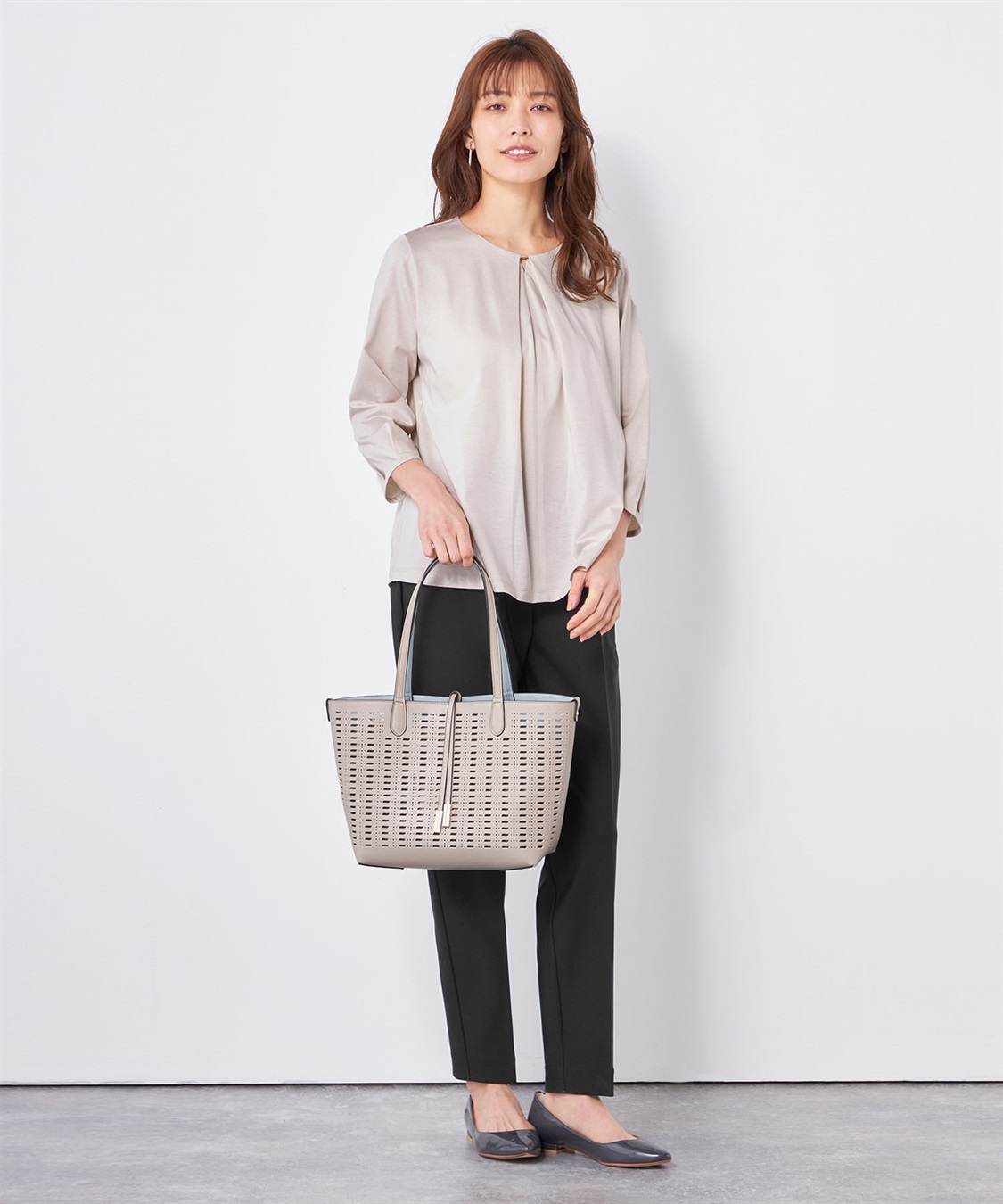 A/C DESIGN BY ALPHA CUBIC メタルバーTブラウス_sub_10