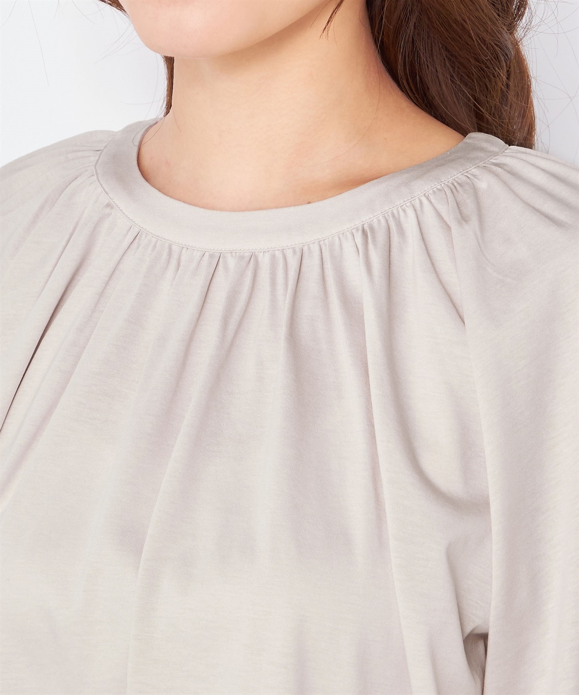 A/C DESIGN BY ALPHA CUBIC ギャザーネックプルオーバー_sub_4