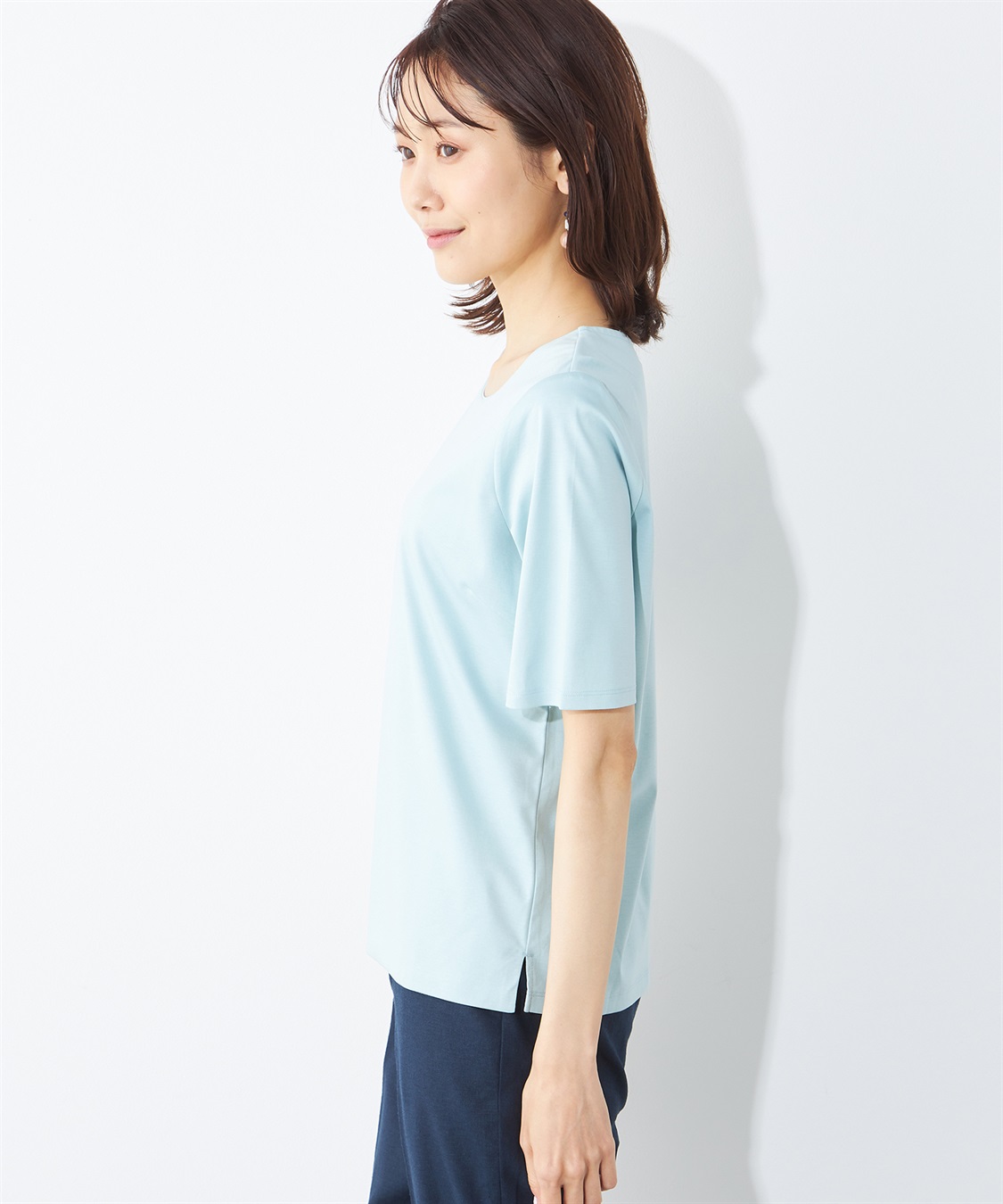 A/C DESIGN BY ALPHA CUBIC ダブルフロントカラーTシャツ_sub_1