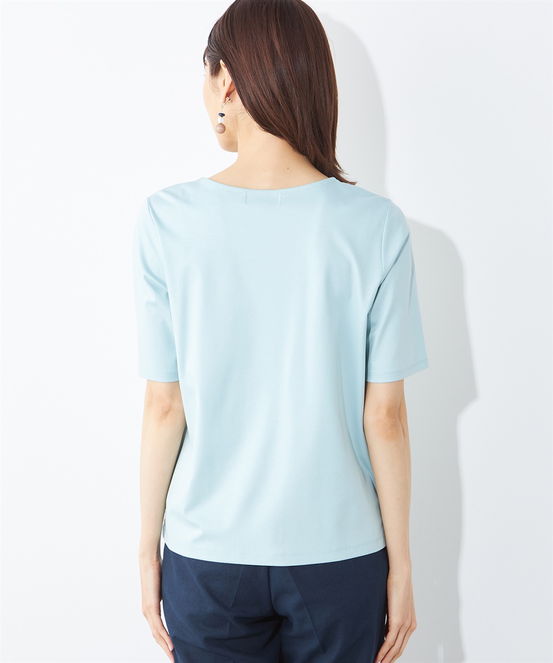 A/C DESIGN BY ALPHA CUBIC ダブルフロントカラーTシャツ_sub_2