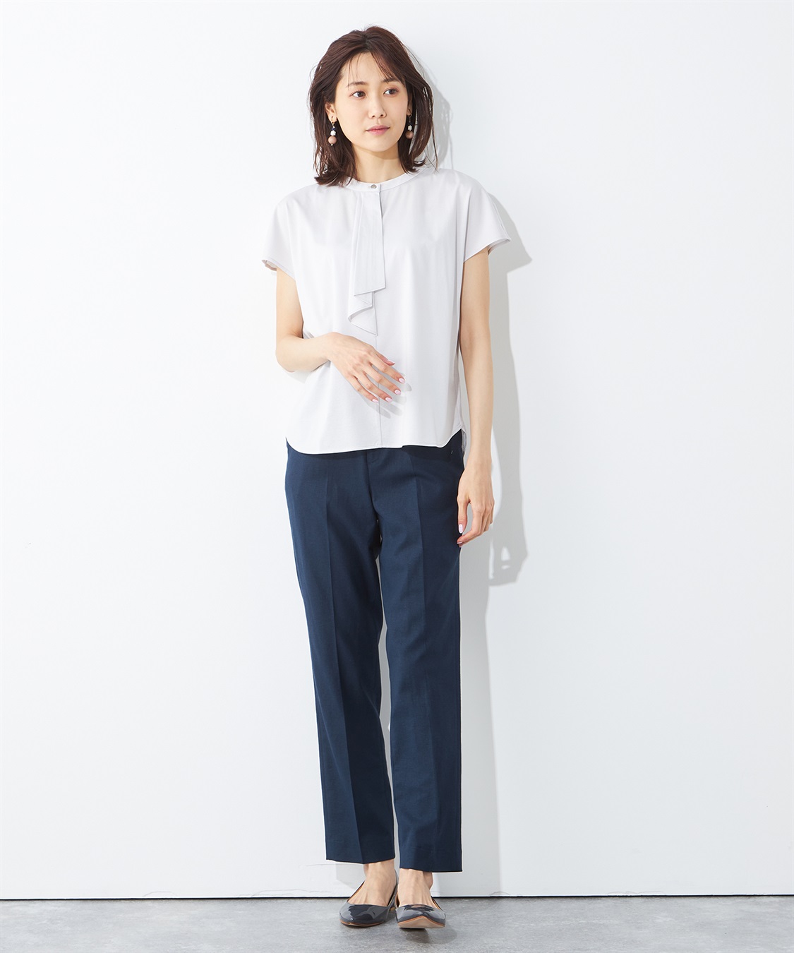 A/C DESIGN BY ALPHA CUBIC 【接触冷感】ボウタイプルオーバー_sub_7