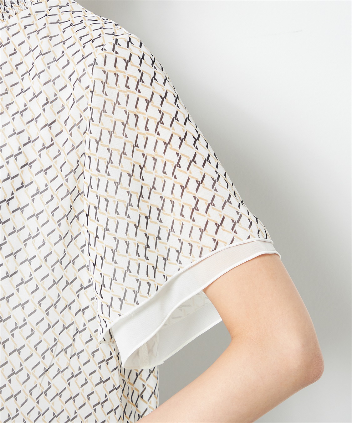 A/C DESIGN BY ALPHA CUBIC シャーリングTブラウス_sub_5