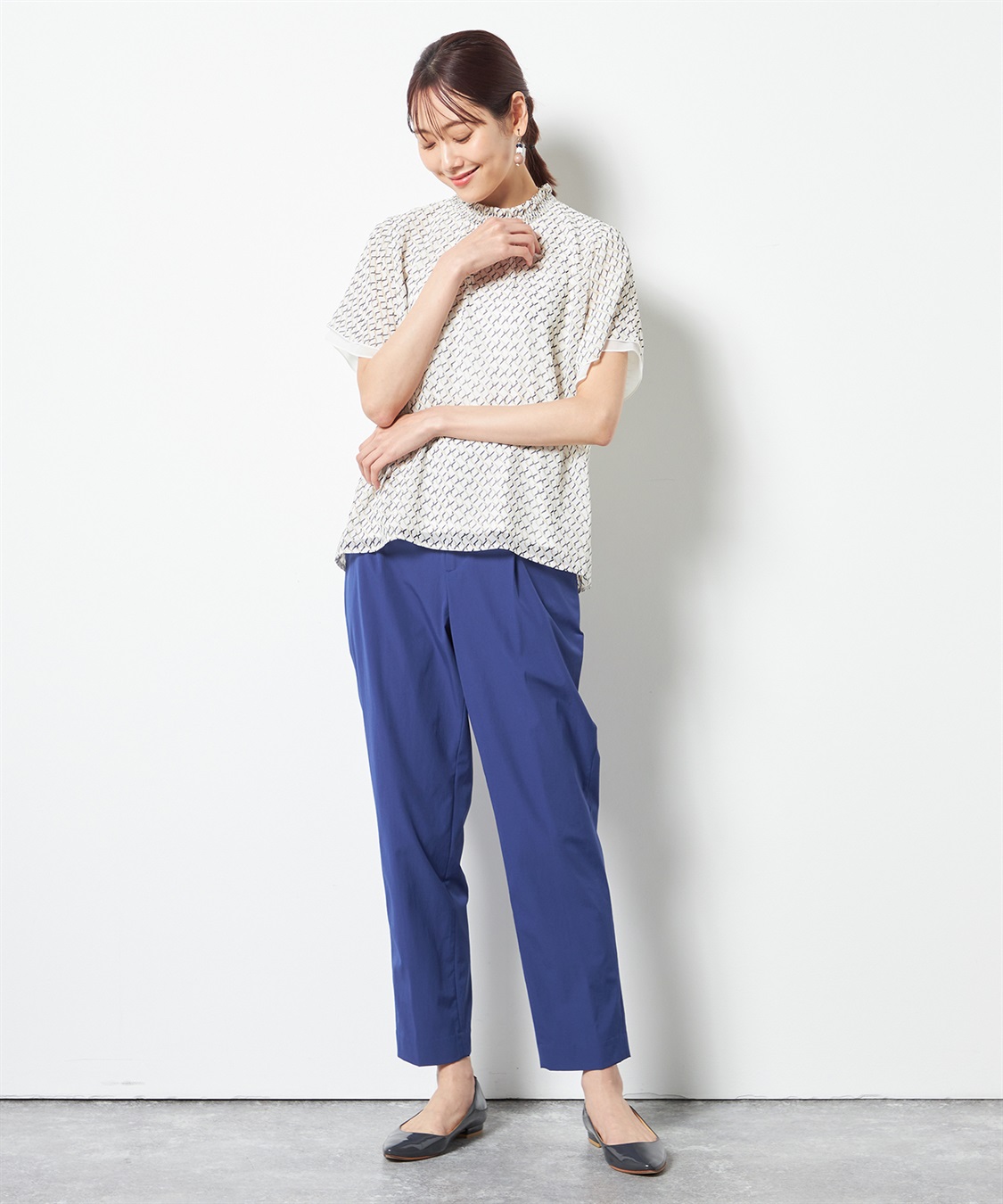 A/C DESIGN BY ALPHA CUBIC シャーリングTブラウス_sub_8