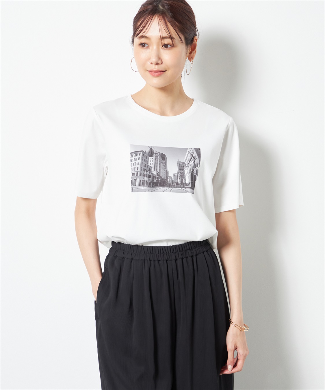 A/C DESIGN BY ALPHA CUBIC 【接触冷感】フォトプリントTシャツ_sub_1