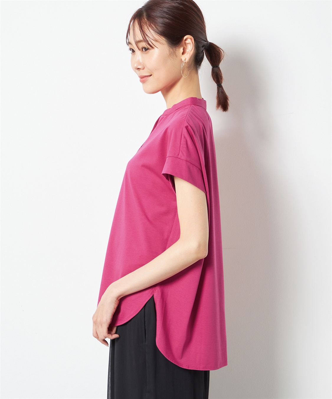 A/C DESIGN BY ALPHA CUBIC 【接触冷感】スキッパープルオーバー_sub_2