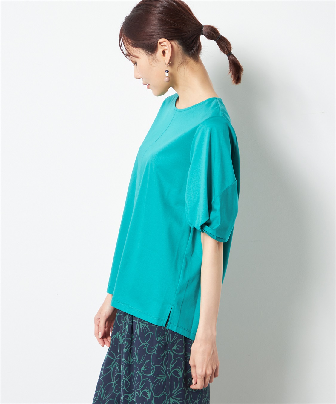 A/C DESIGN BY ALPHA CUBIC 【接触冷感】ツイストスリーブプルオーバー_sub_2