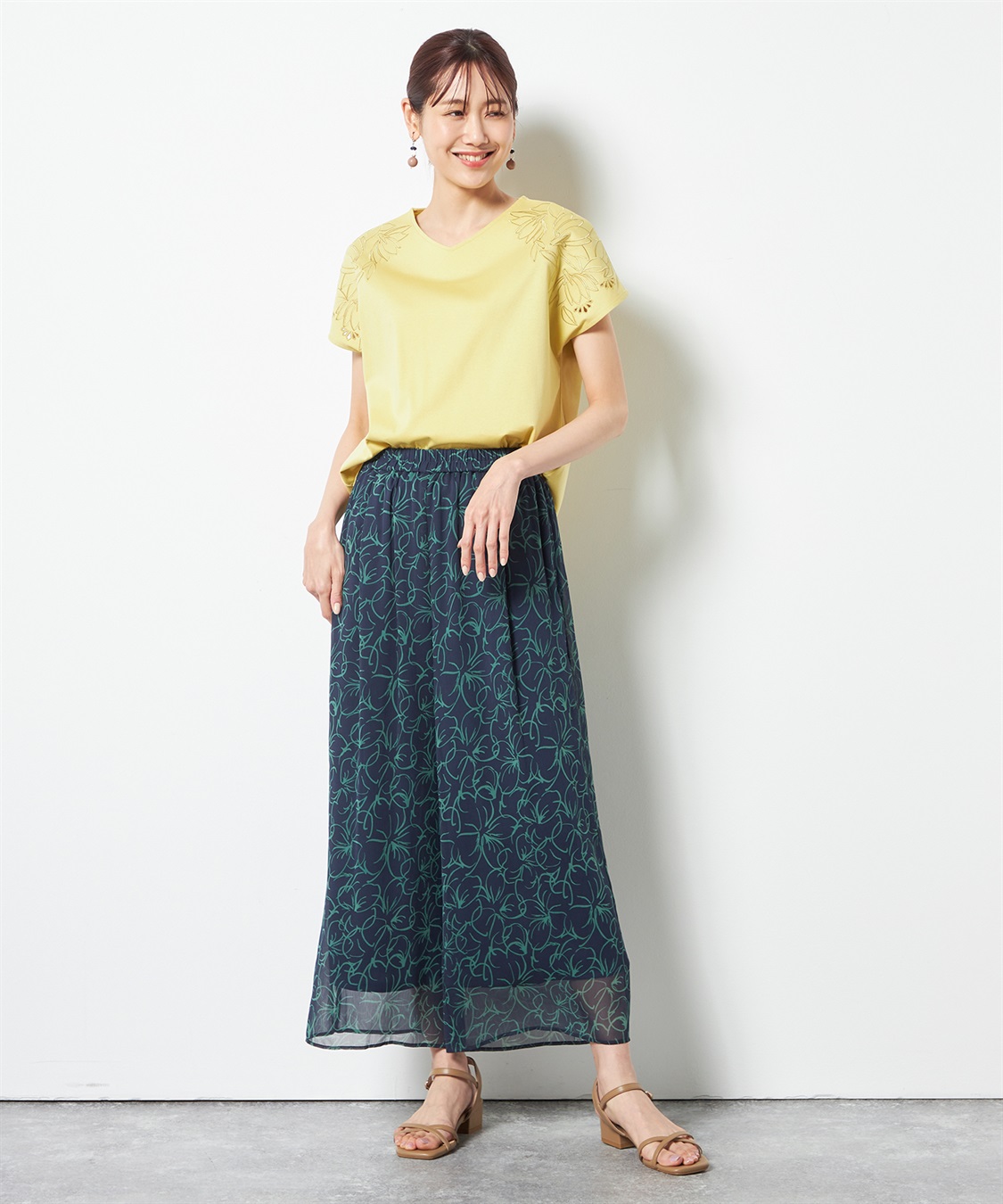 A/C DESIGN BY ALPHA CUBIC 【接触冷感】カットワーク刺繍プルオーバー_sub_8