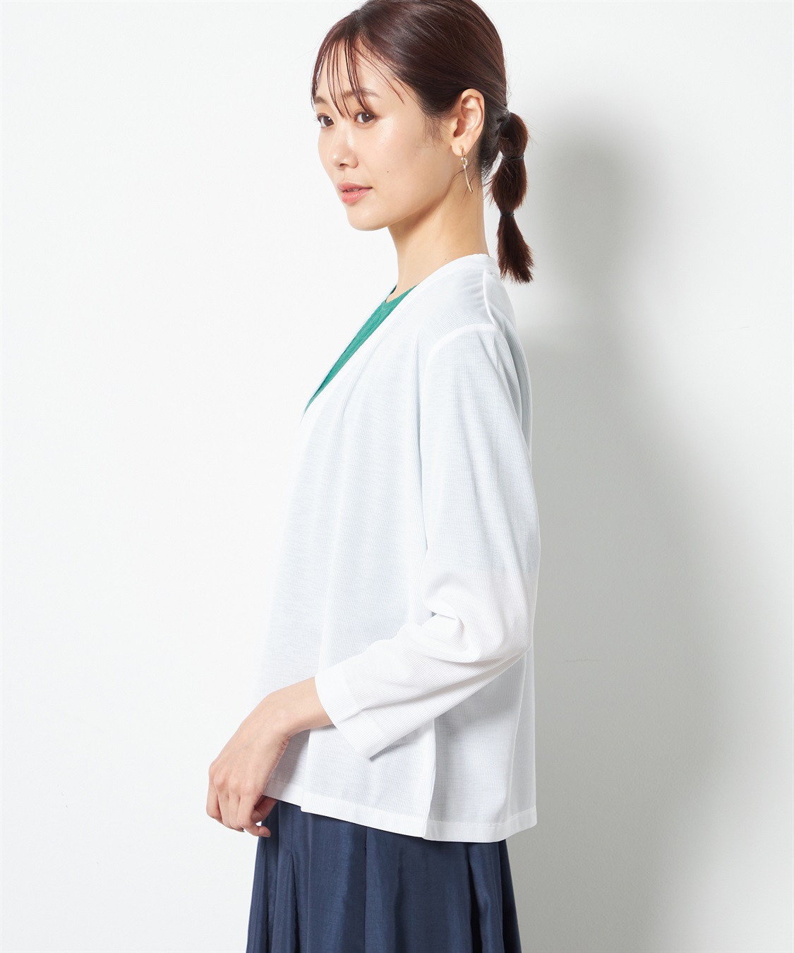 A/C DESIGN BY ALPHA CUBIC 【接触冷感】【UV対策】メトロカーディガン_sub_1