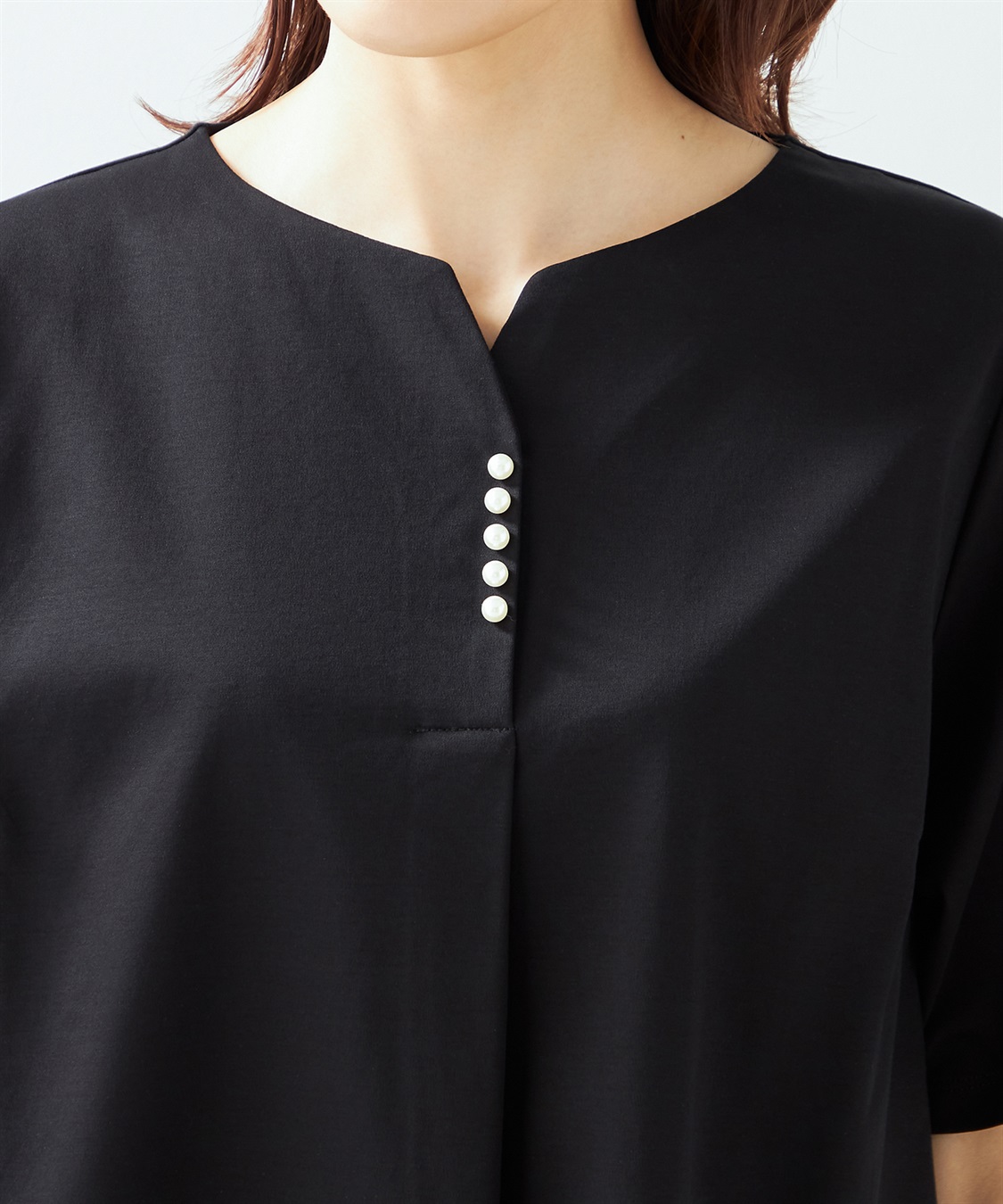 A/C DESIGN BY ALPHA CUBIC 【接触冷感】【UV対策】パールスキッパープルオーバー_sub_4