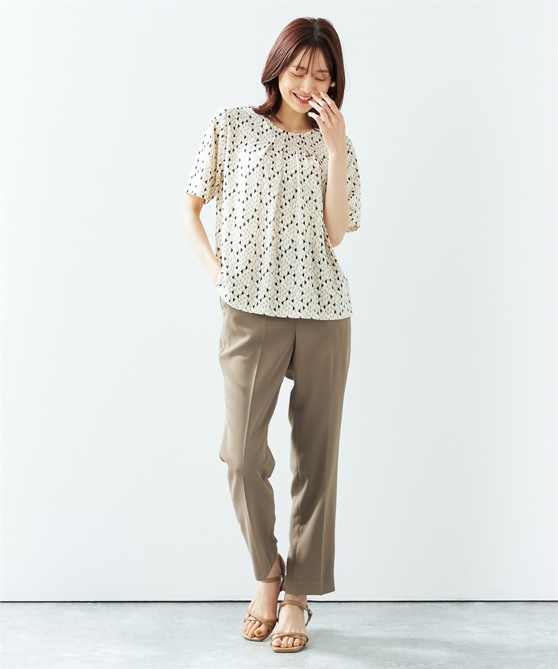 接触冷感】プリントプルオーバー A/C DESIGN BY ALPHA CUBIC｜クロス