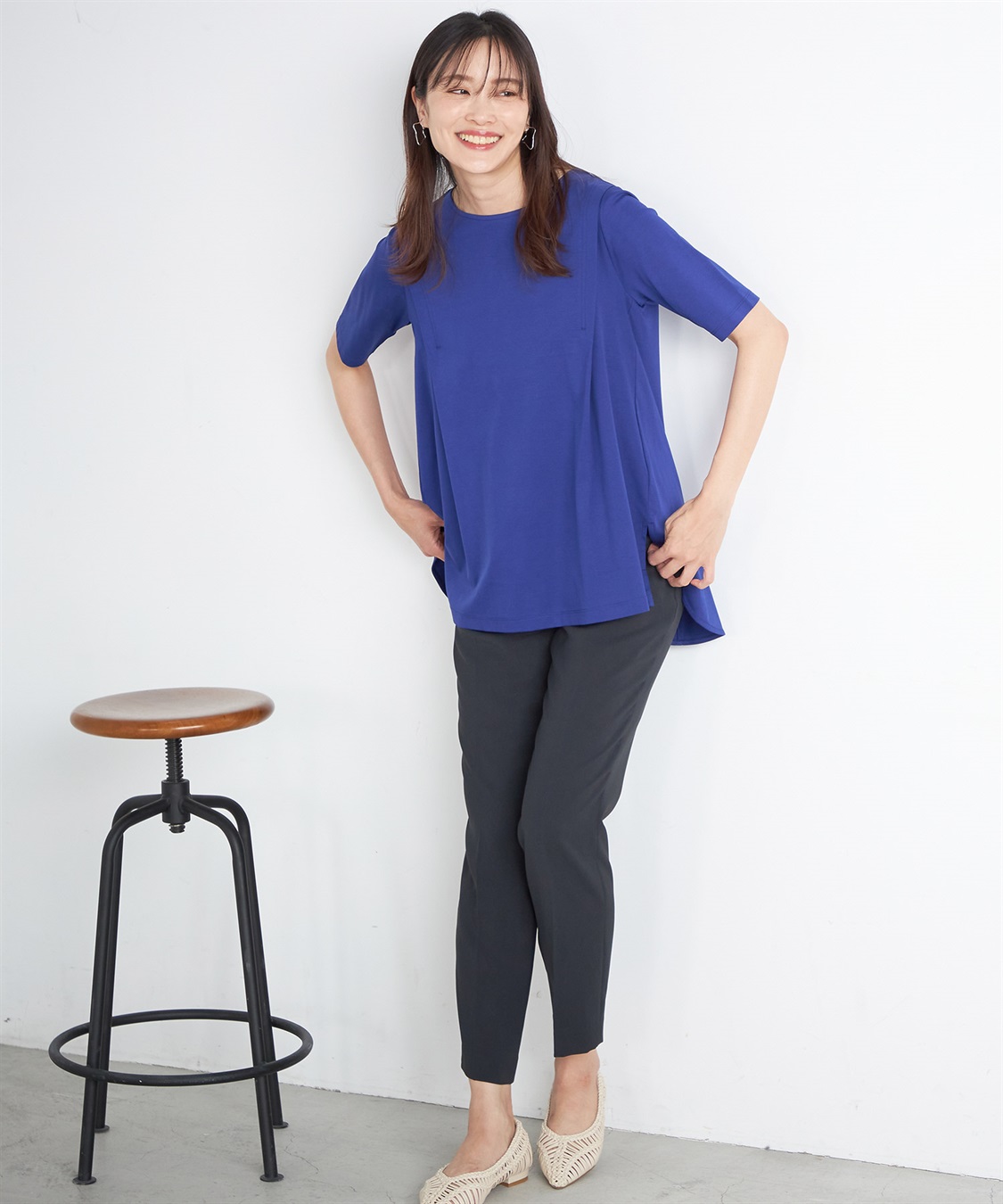 A/C DESIGN BY ALPHA CUBIC 【接触冷感】フレアチュニックプルオーバー_sub_9