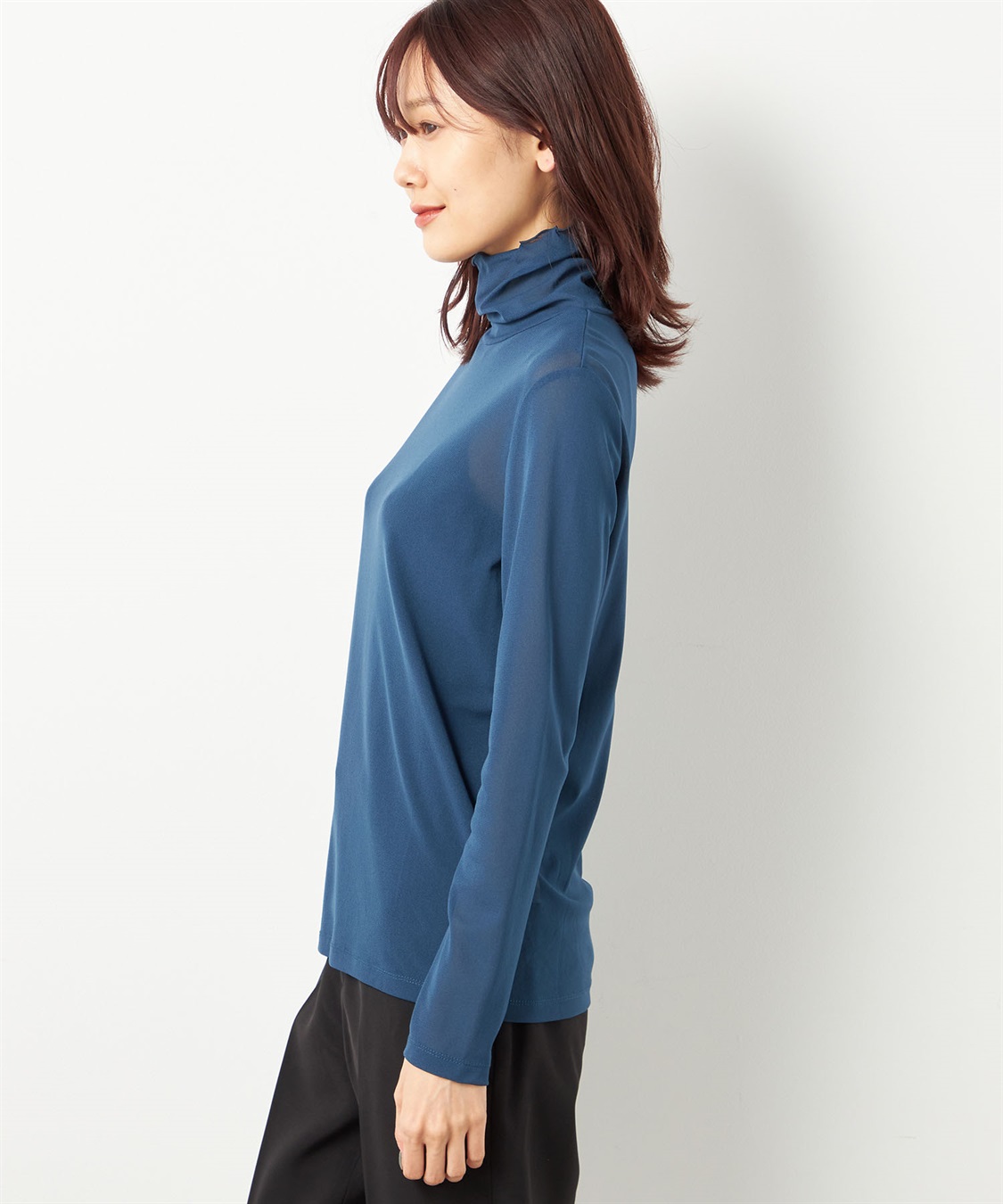 A/C DESIGN BY ALPHA CUBIC メローハイネックカットソー_sub_2