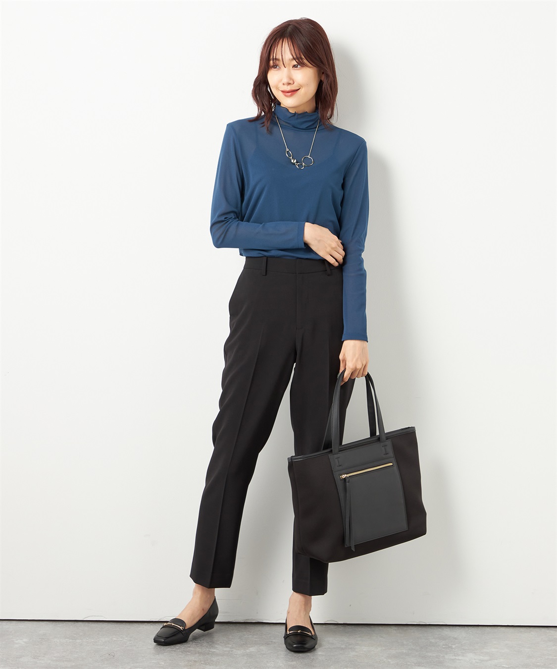 A/C DESIGN BY ALPHA CUBIC メローハイネックカットソー_sub_8