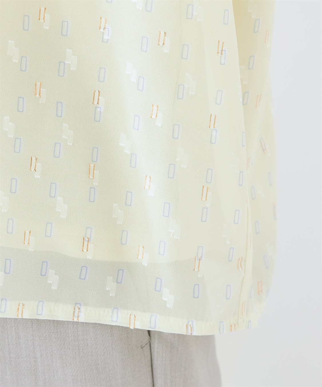 A/C DESIGN BY ALPHA CUBIC プリントシャーリングブラウス_sub_6