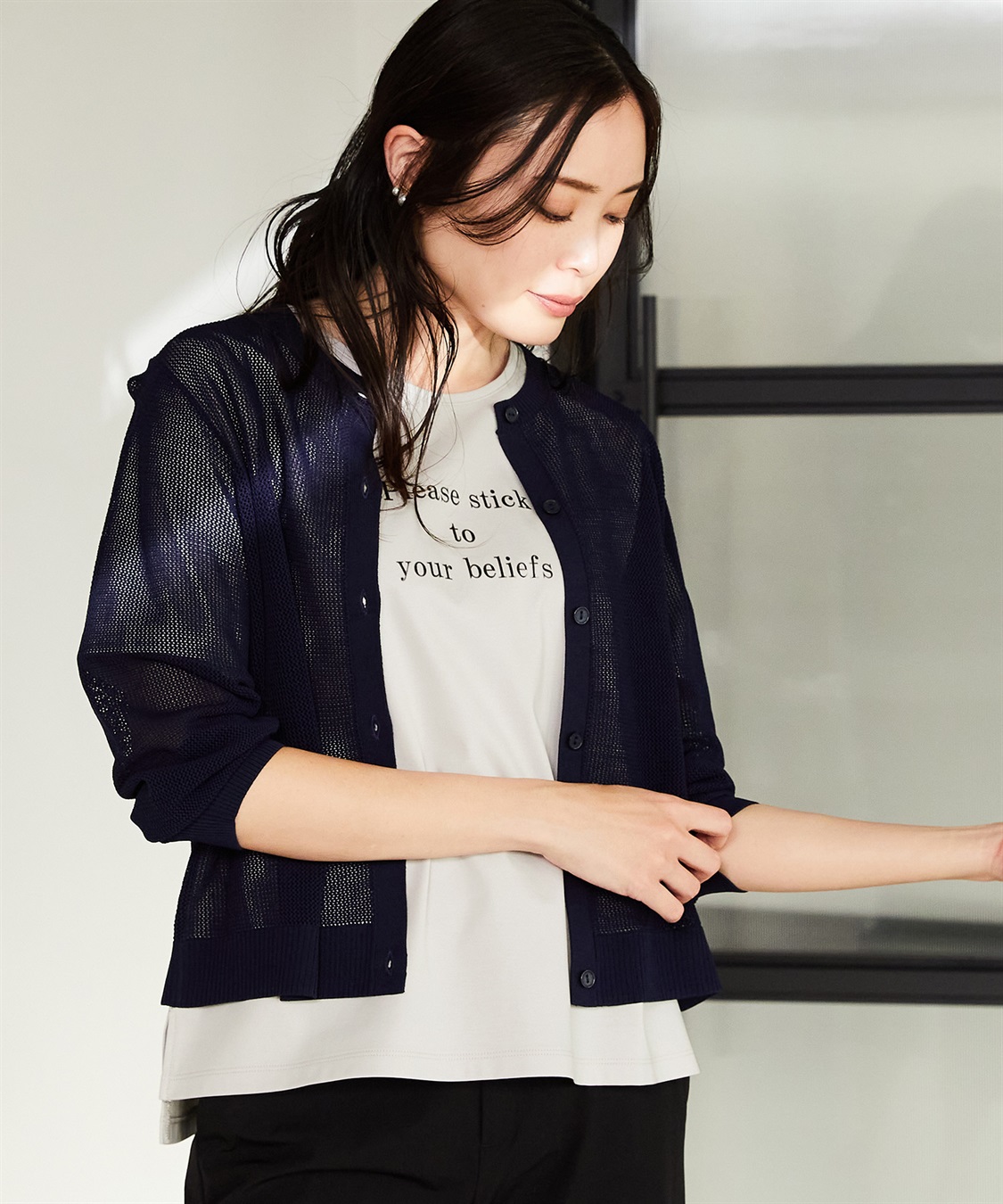 A/C DESIGN BY ALPHA CUBIC ロゴプリントTシャツ_sub_11