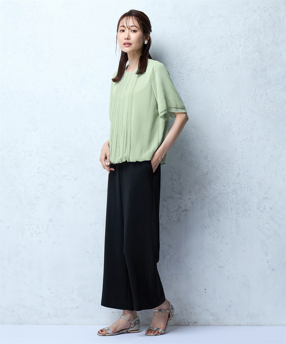 A/C DESIGN BY ALPHA CUBIC プリーツブラウス_sub_18