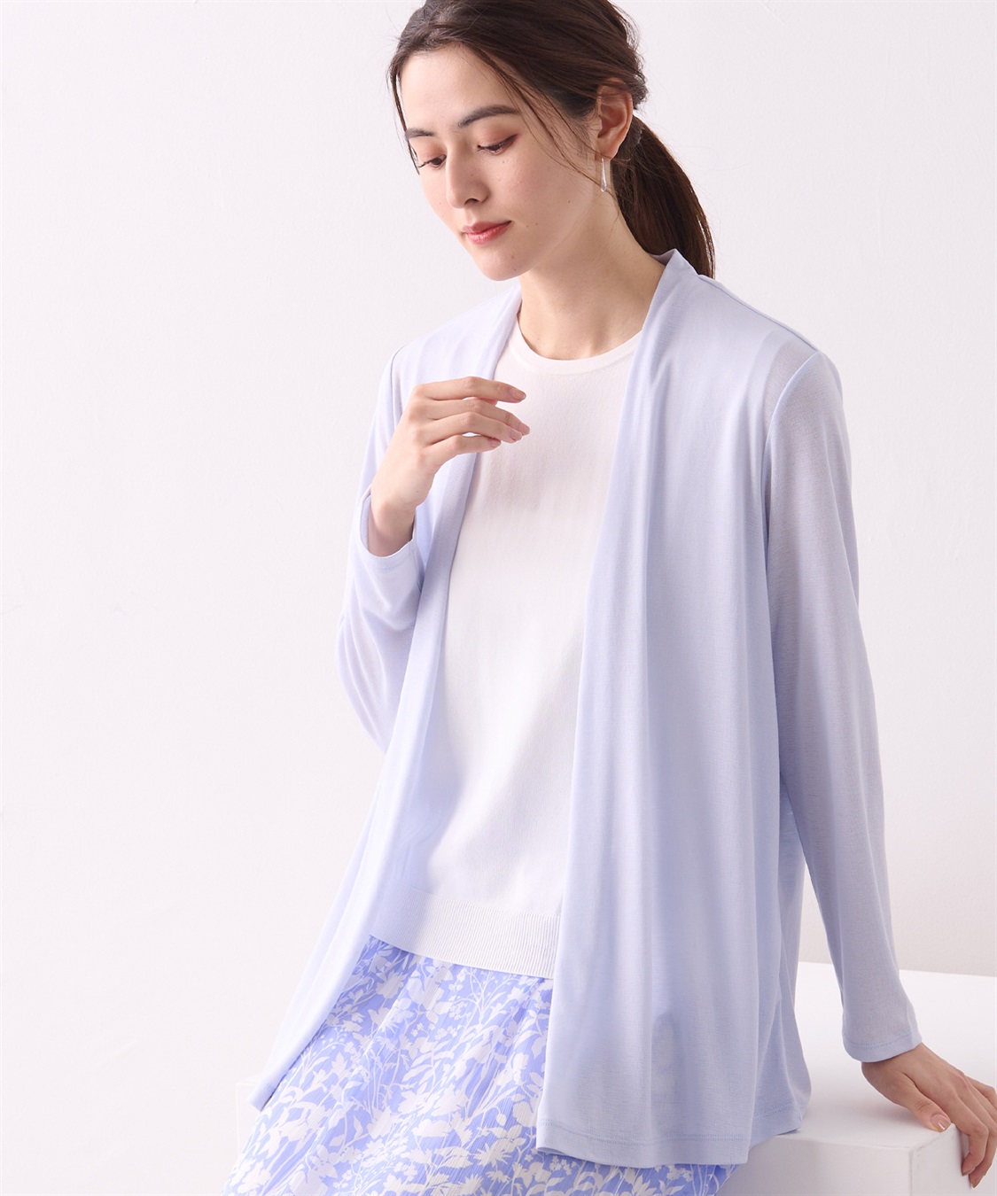 A/C DESIGN BY ALPHA CUBIC フライスカーディガン_sub_1