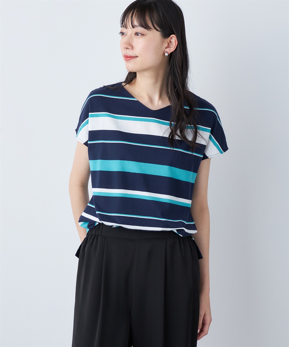 A/C DESIGN BY ALPHA CUBIC マルチボーダープルオーバー_sub_8