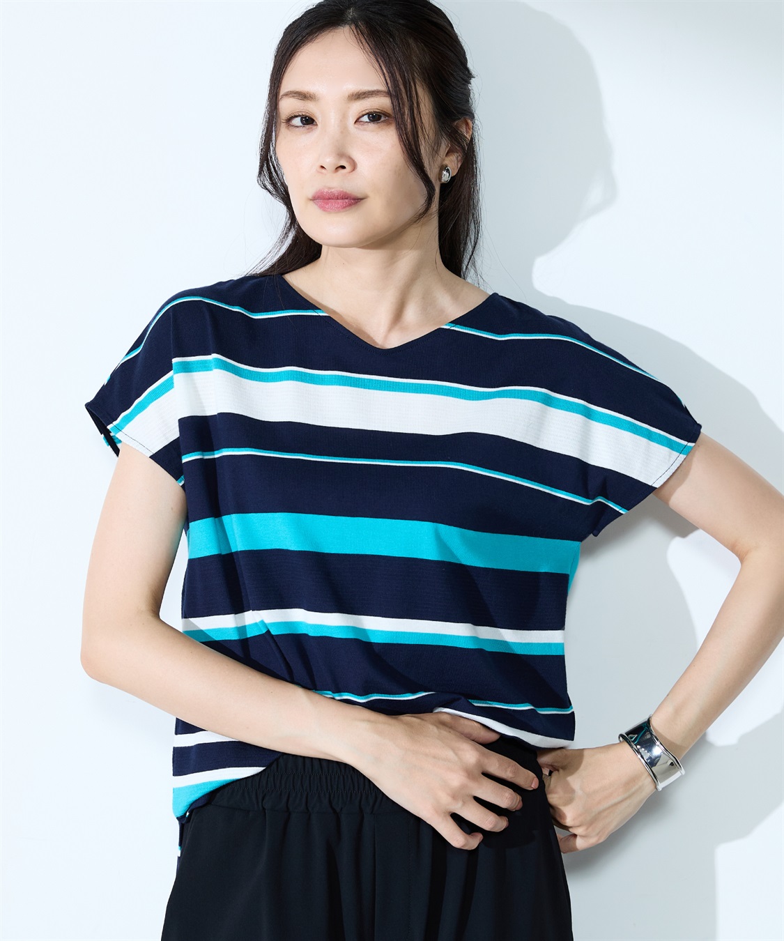 A/C DESIGN BY ALPHA CUBIC マルチボーダープルオーバー_sub_14