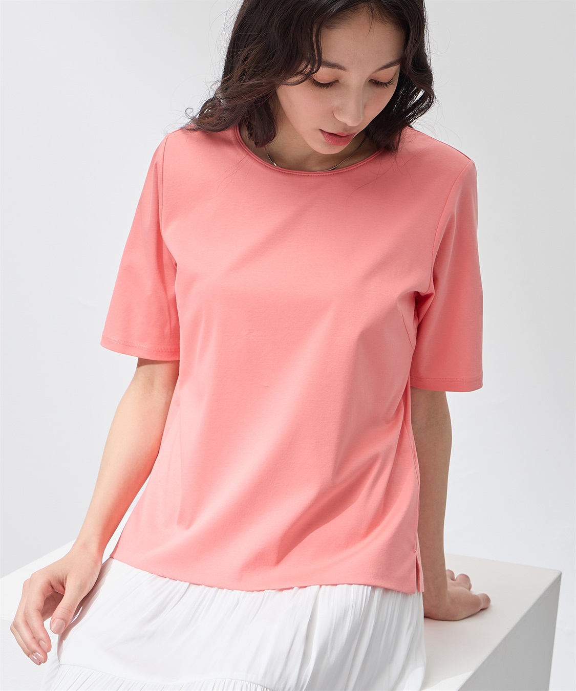 A/C DESIGN BY ALPHA CUBIC 【UVカット・冷感】ダブルフロントシルケットスムースプルオーバー_sub_5