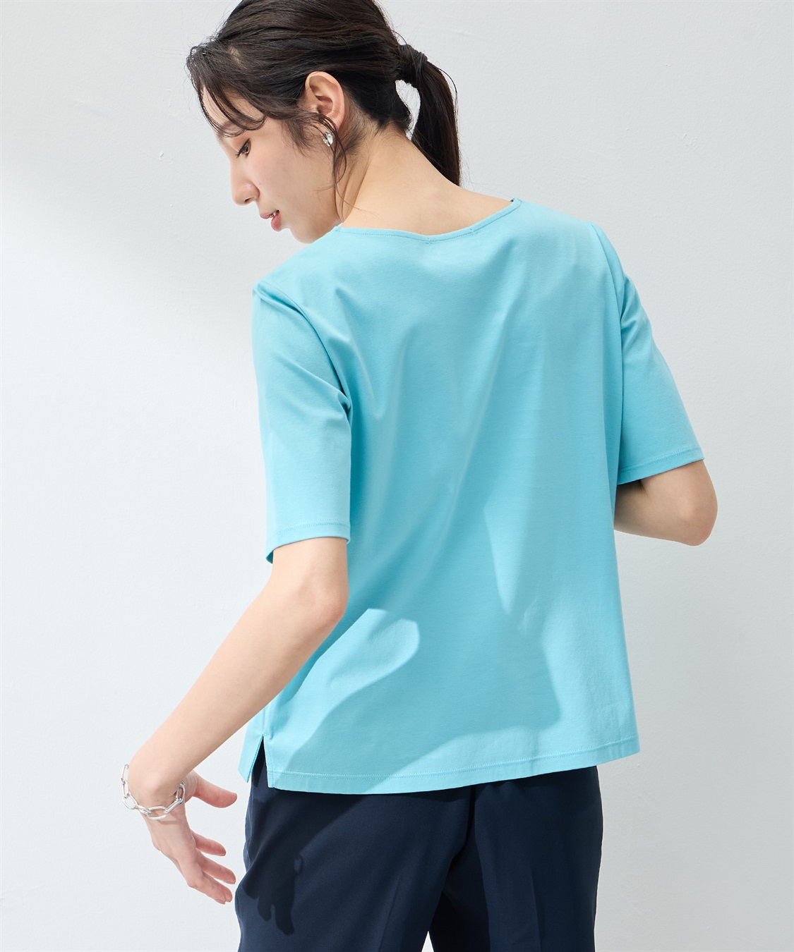 A/C DESIGN BY ALPHA CUBIC 【UVカット・冷感】ダブルフロントシルケットスムースプルオーバー_sub_8