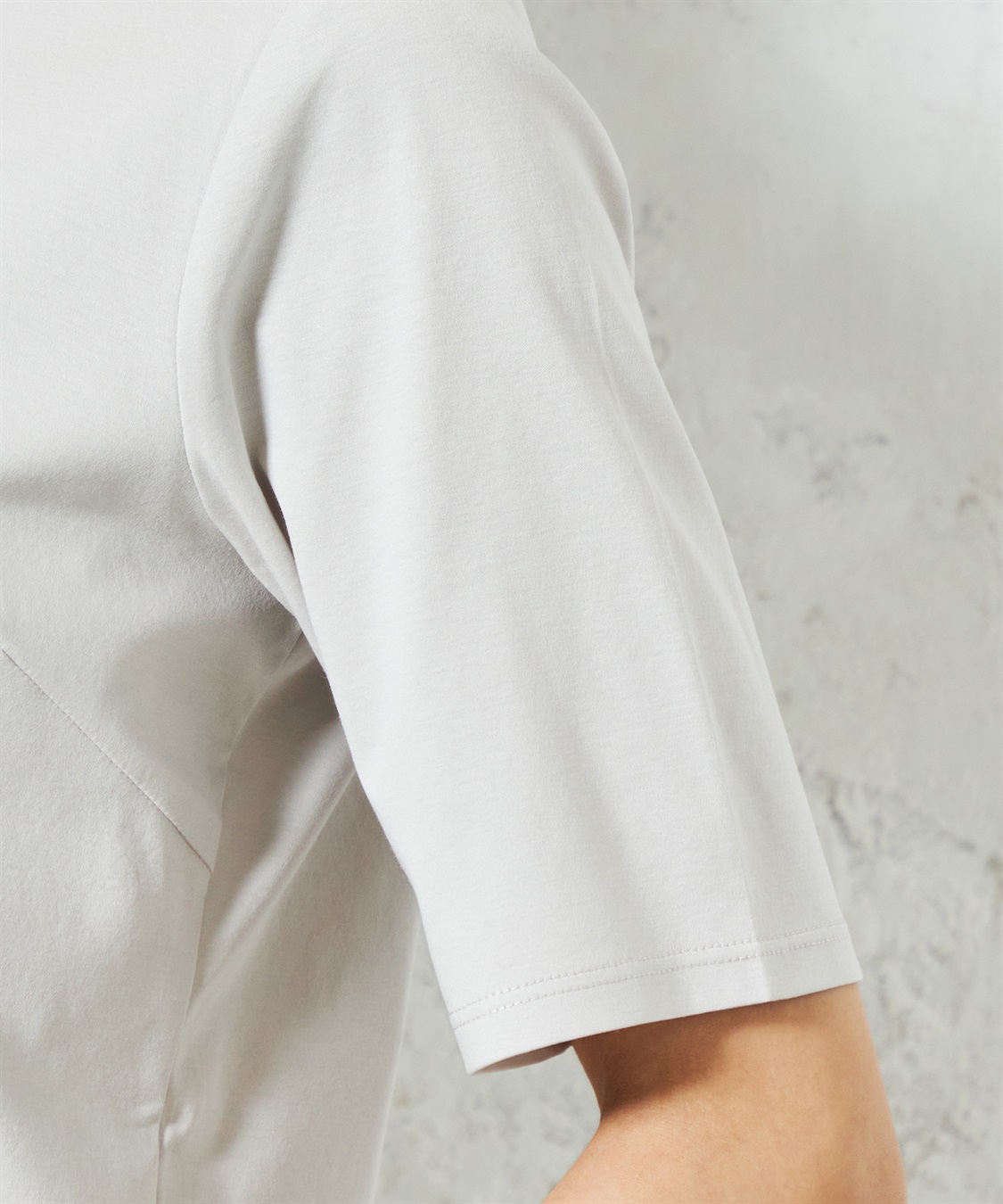 A/C DESIGN BY ALPHA CUBIC 【UVカット・冷感】ダブルフロントシルケットスムースプルオーバー_sub_10