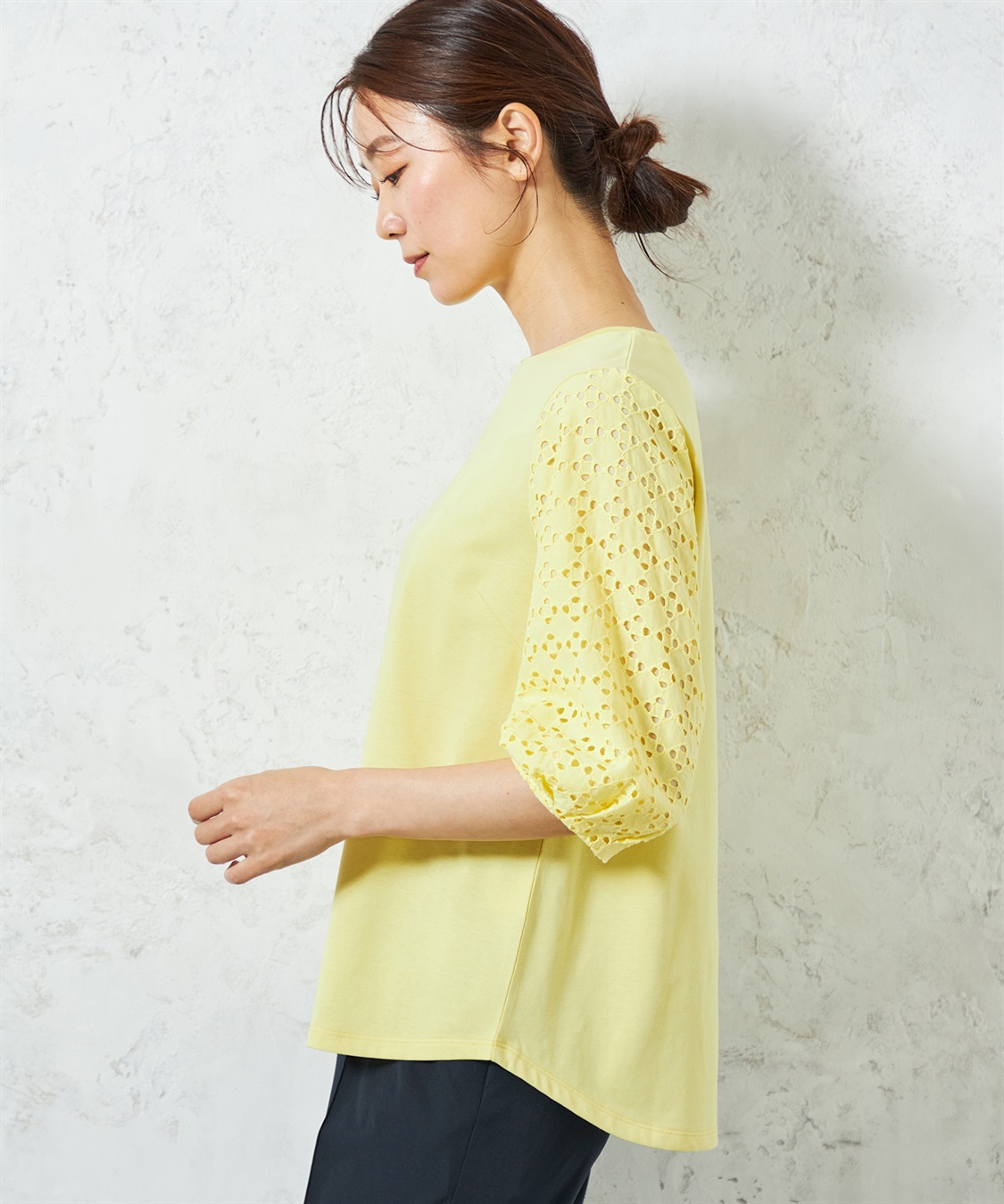 A/C DESIGN BY ALPHA CUBIC 【UVカット】レーススリーブプルオーバー_sub_16