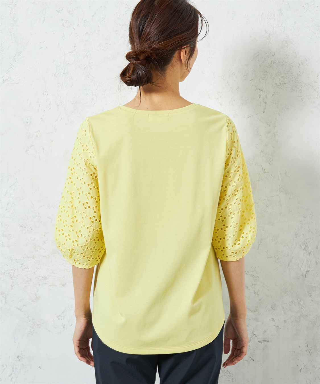 A/C DESIGN BY ALPHA CUBIC 【UVカット】レーススリーブプルオーバー_sub_17