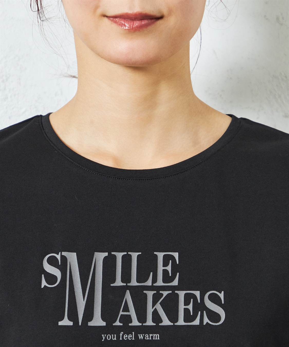 A/C DESIGN BY ALPHA CUBIC 【UVカット】ロゴプリントラウンドヘムTシャツ_sub_12