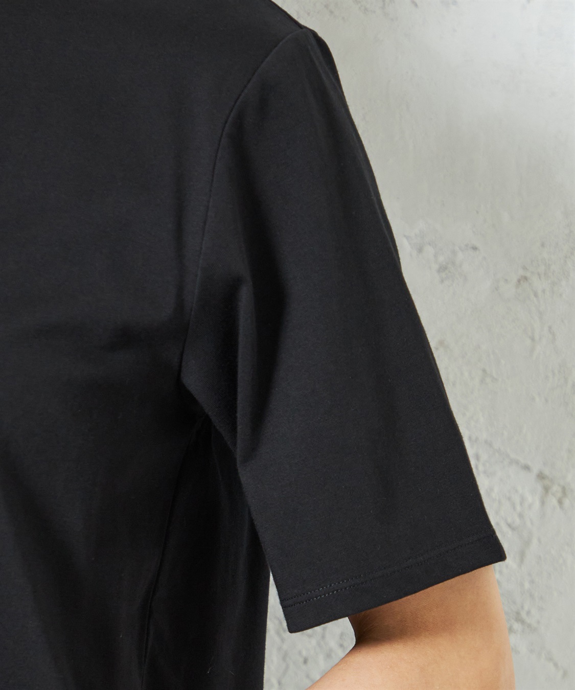 A/C DESIGN BY ALPHA CUBIC 【UVカット】ロゴプリントラウンドヘムTシャツ_sub_13