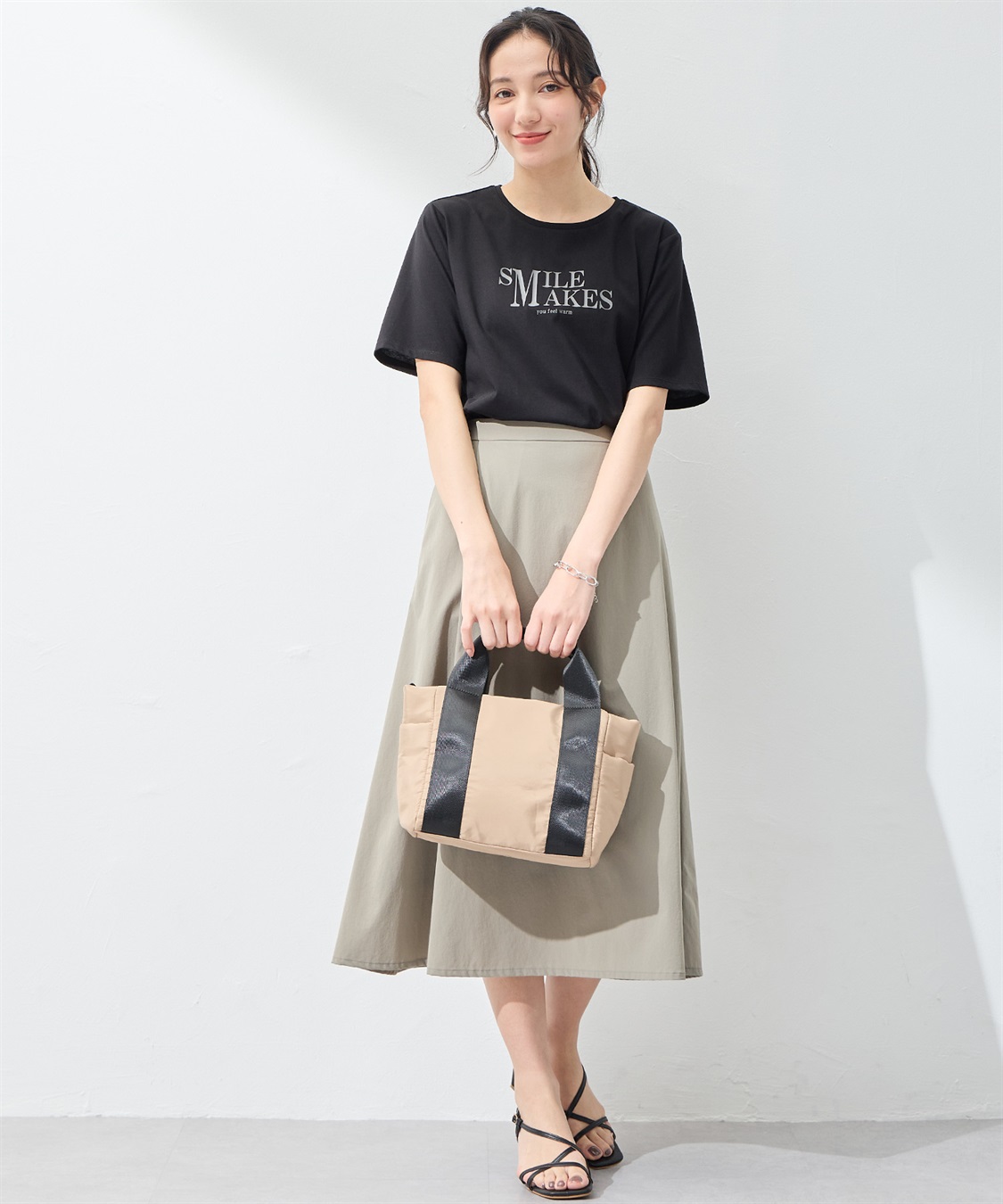 A/C DESIGN BY ALPHA CUBIC 【UVカット】ロゴプリントラウンドヘムTシャツ_sub_28