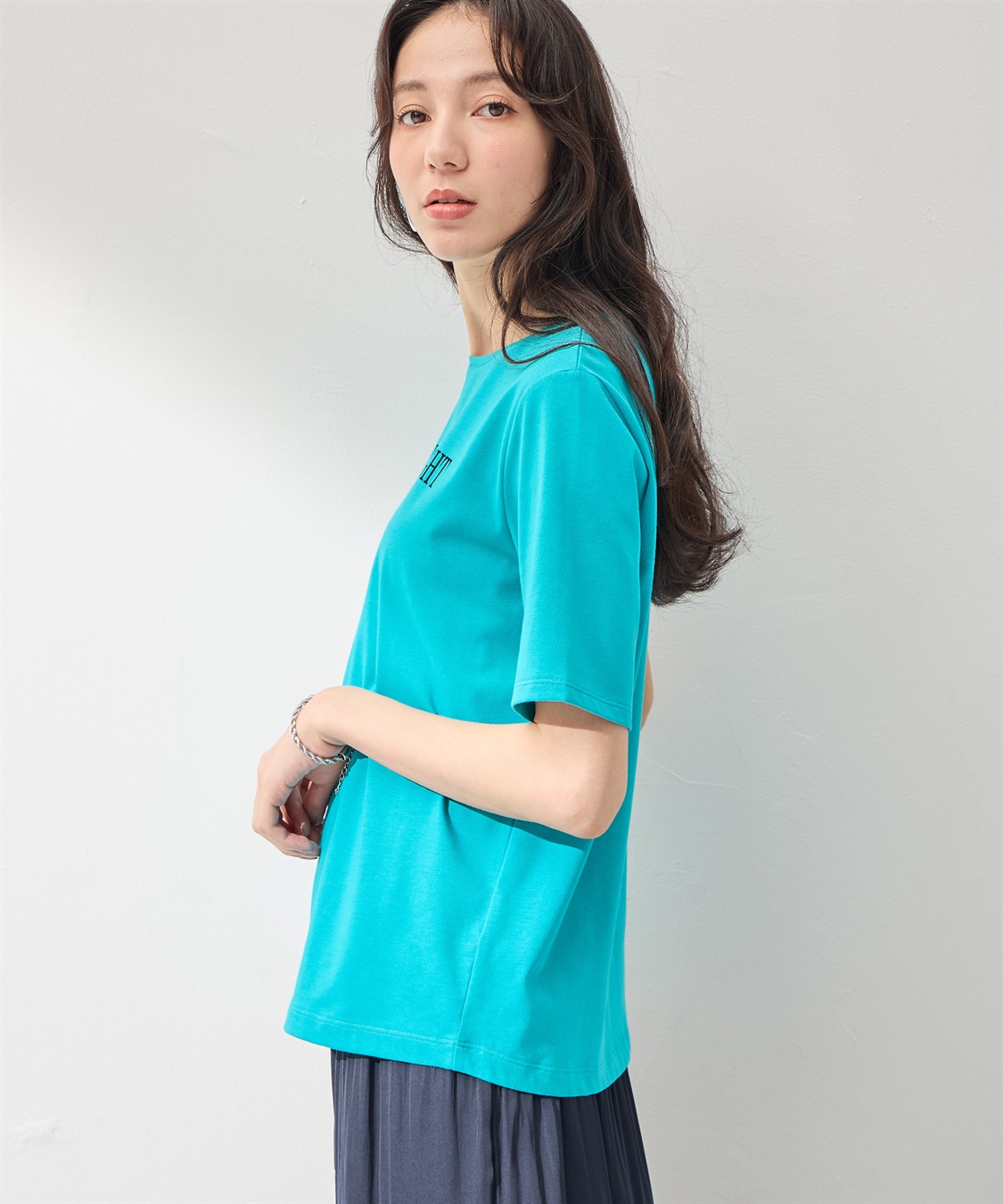 A/C DESIGN BY ALPHA CUBIC 【UVカット】ロゴプリントTシャツ_sub_2