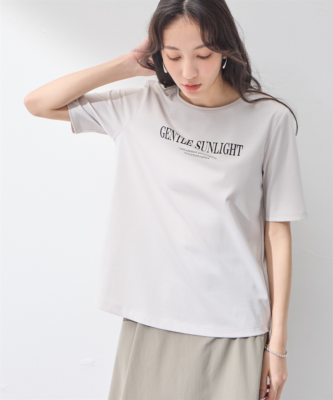 A/C DESIGN BY ALPHA CUBIC 【UVカット】ロゴプリントTシャツ_sub_5