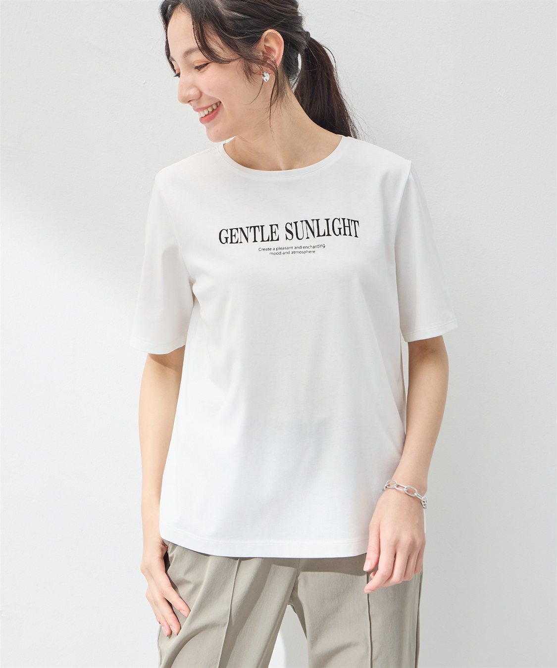 A/C DESIGN BY ALPHA CUBIC 【UVカット】ロゴプリントTシャツ_sub_9