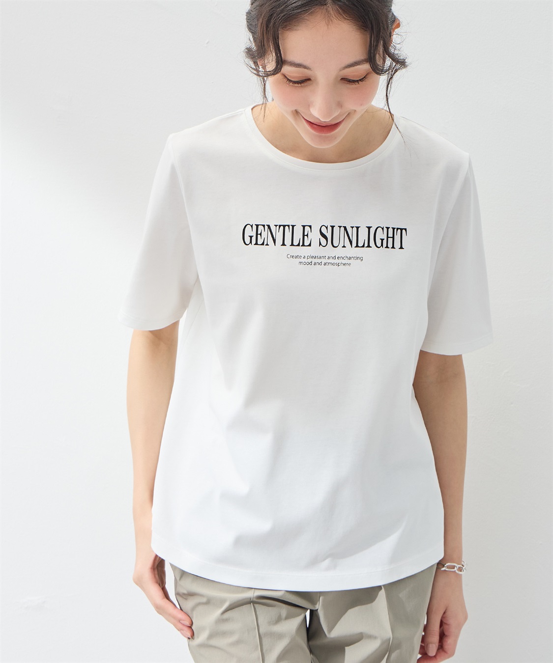 A/C DESIGN BY ALPHA CUBIC 【UVカット】ロゴプリントTシャツ_sub_10