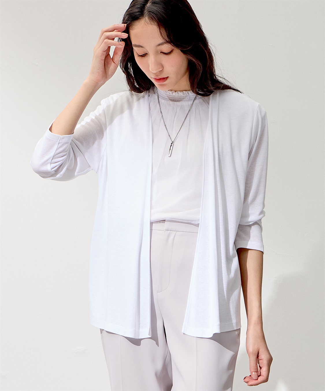 A/C DESIGN BY ALPHA CUBIC 【UVカット・冷感】ショートカーディガン_sub_5