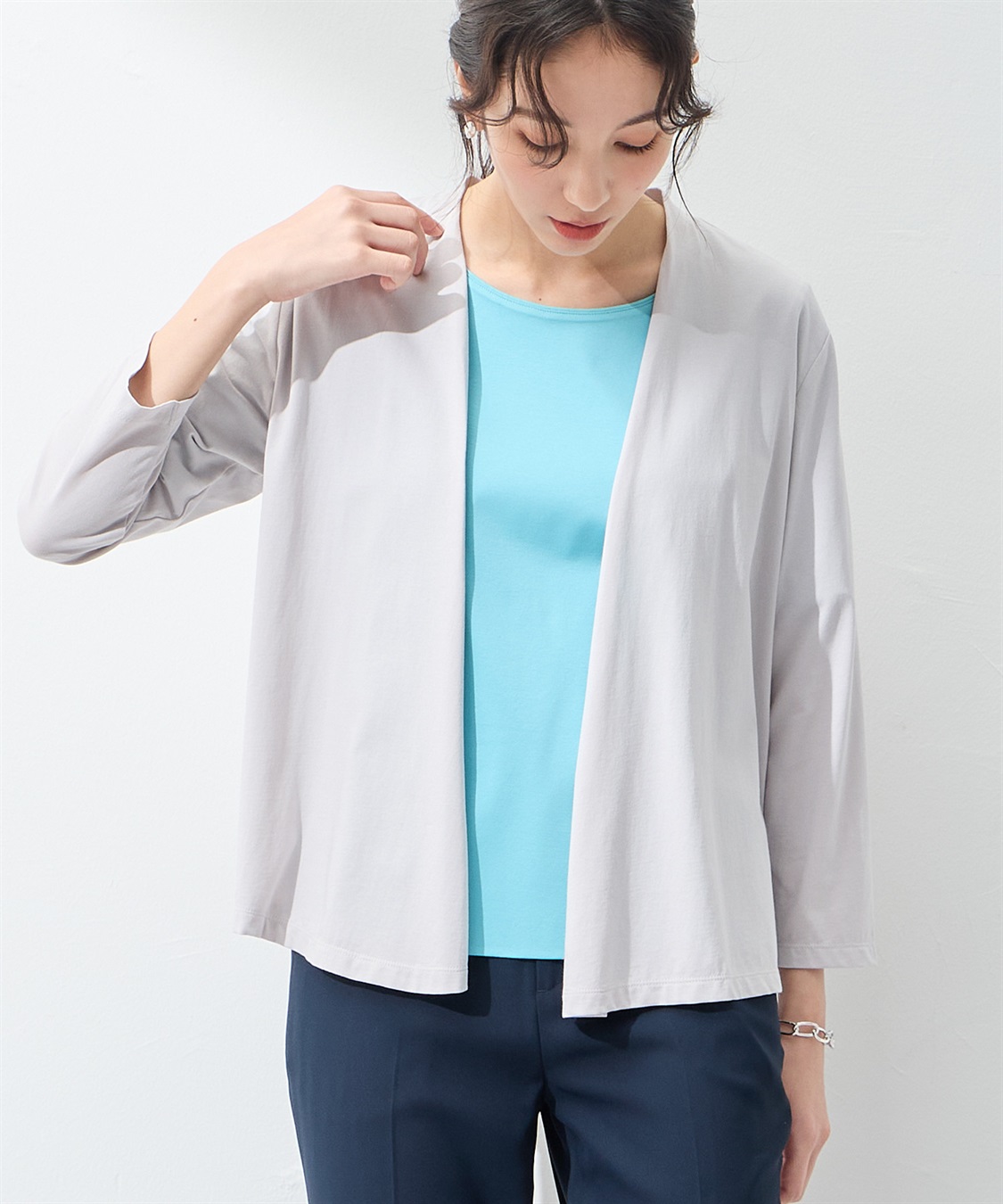 A/C DESIGN BY ALPHA CUBIC 【UVカット・冷感】ショートカーディガン_sub_6