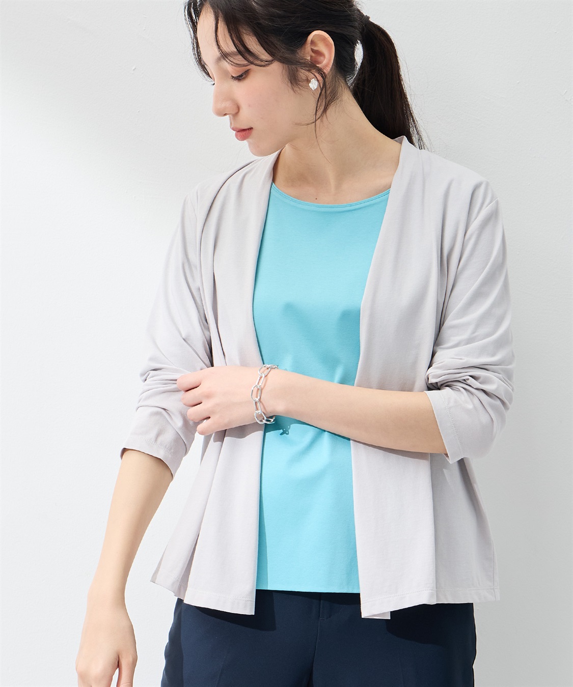 A/C DESIGN BY ALPHA CUBIC 【UVカット・冷感】ショートカーディガン_sub_7