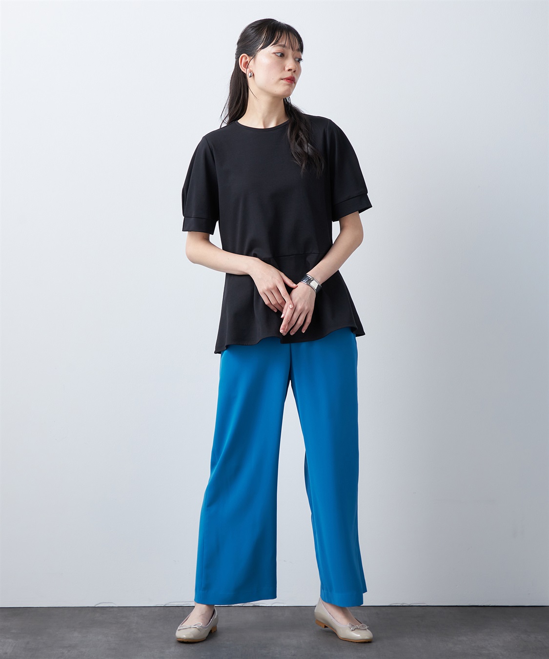 A/C DESIGN BY ALPHA CUBIC 【汗じみ防止・UVカット・冷感】ペブラムチュニック_sub_13