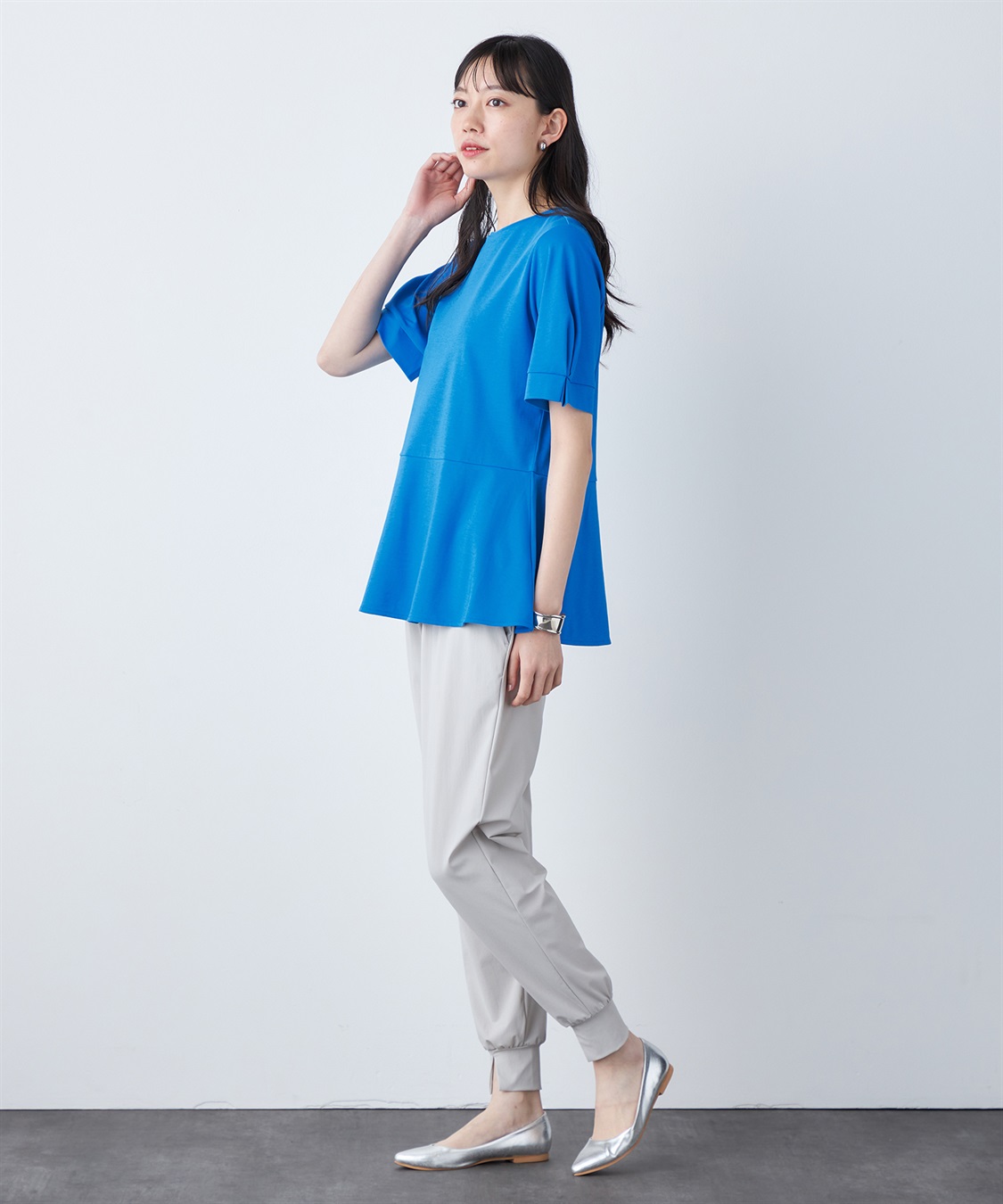 A/C DESIGN BY ALPHA CUBIC 【汗じみ防止・UVカット・冷感】ペブラムチュニック_sub_18