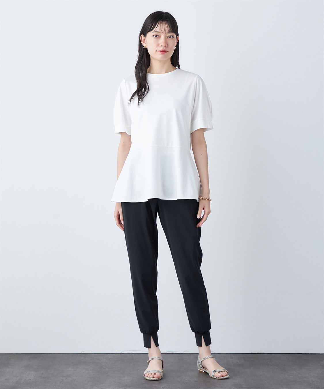 A/C DESIGN BY ALPHA CUBIC 【汗じみ防止・UVカット・冷感】ペブラムチュニック_sub_19