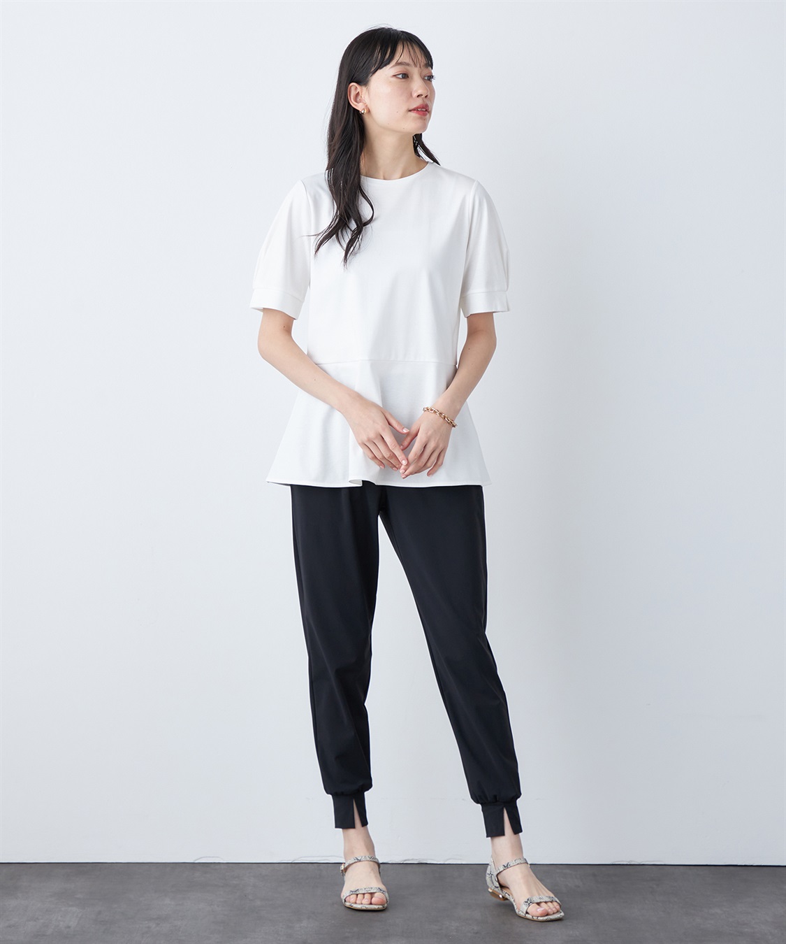 A/C DESIGN BY ALPHA CUBIC 【汗じみ防止・UVカット・冷感】ペブラムチュニック_sub_20