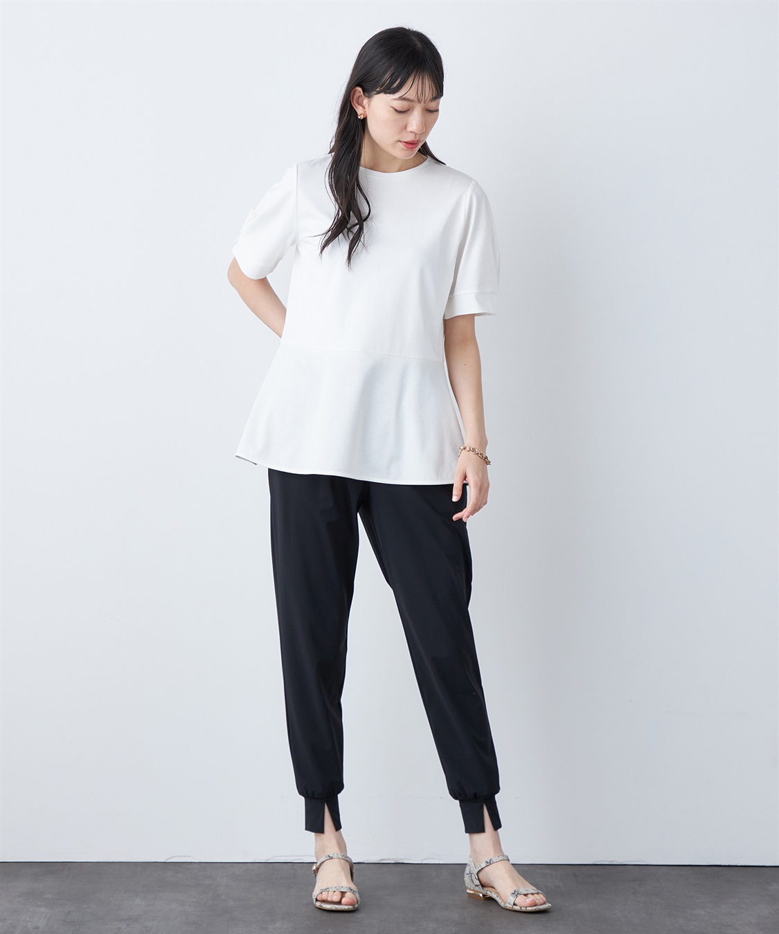 A/C DESIGN BY ALPHA CUBIC 【汗じみ防止・UVカット・冷感】ペブラムチュニック_sub_21