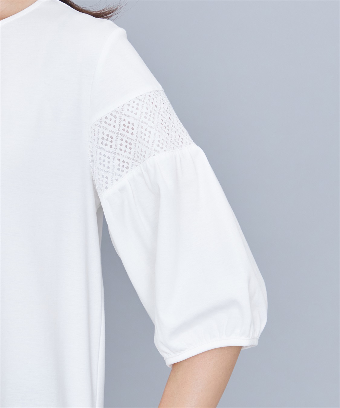 A/C DESIGN BY ALPHA CUBIC レーススリーブプルオーバー_sub_4